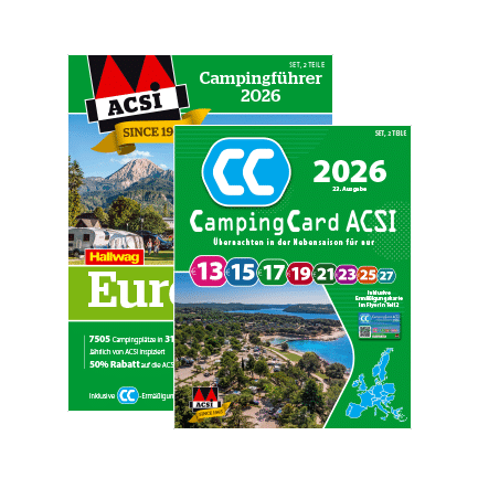 Cover ACSI camping fuhrer Europa & CampingCard ACSI 2026