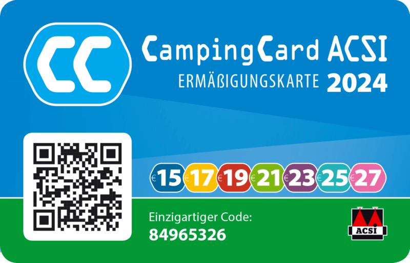 CampingCard ACSI Ermäßigungskarte
