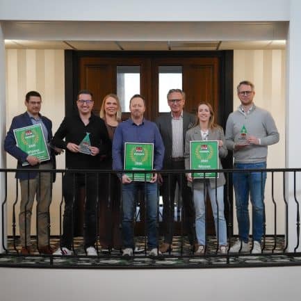 Uitreiking ACSI Innovation Awards Benelux op het ACSI-kantoor in Andelst
